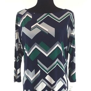 Lauren Ralph Lauren Dress Geometric Jersey